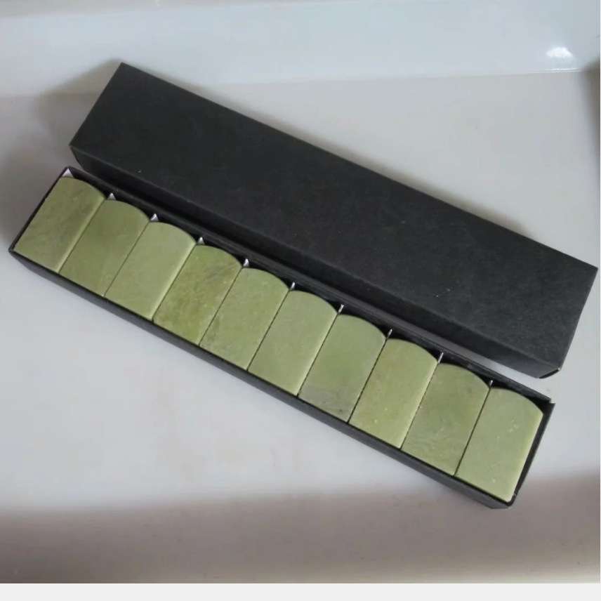 青田石冻石圆头章印章练习章金石篆刻印章石料2.5*2.5*5一盒10枚