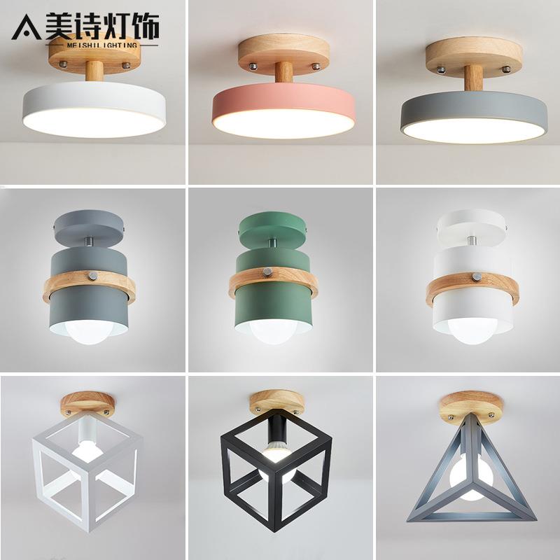 北欧走廊灯简约现代过道灯创意入户门厅灯玄关灯阳台灯led吸顶灯