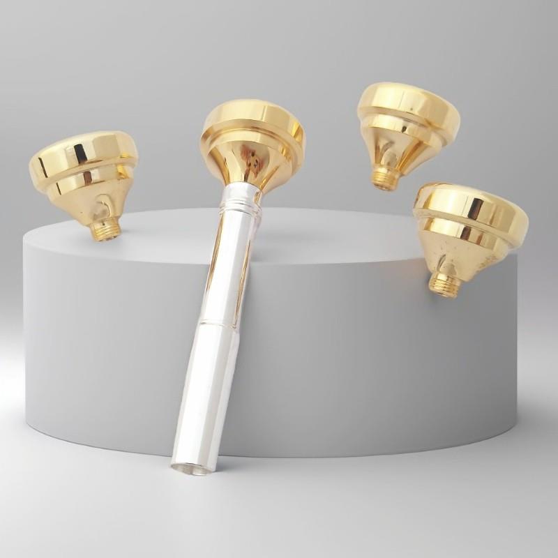 哈麦伦新款加重镀银小号吹嘴号嘴省力适合各种高低档小号乐器配件