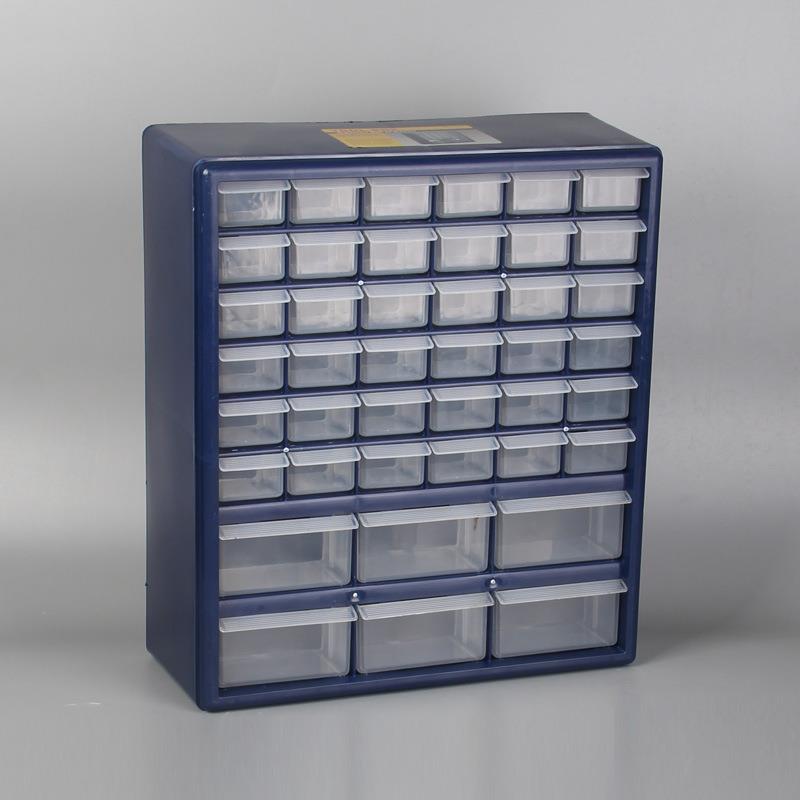 桌面杂物收纳箱简约塑料抽屉式分格零件工具盒分类整理家用壁挂式