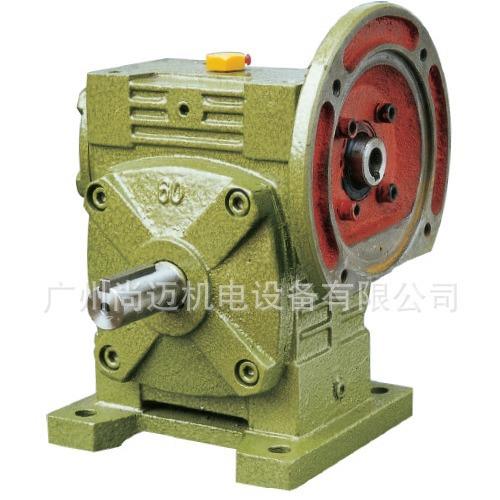 现货蜗轮蜗杆减速机WPS135-10 输入轴在上 传动比i1:10 立式单级