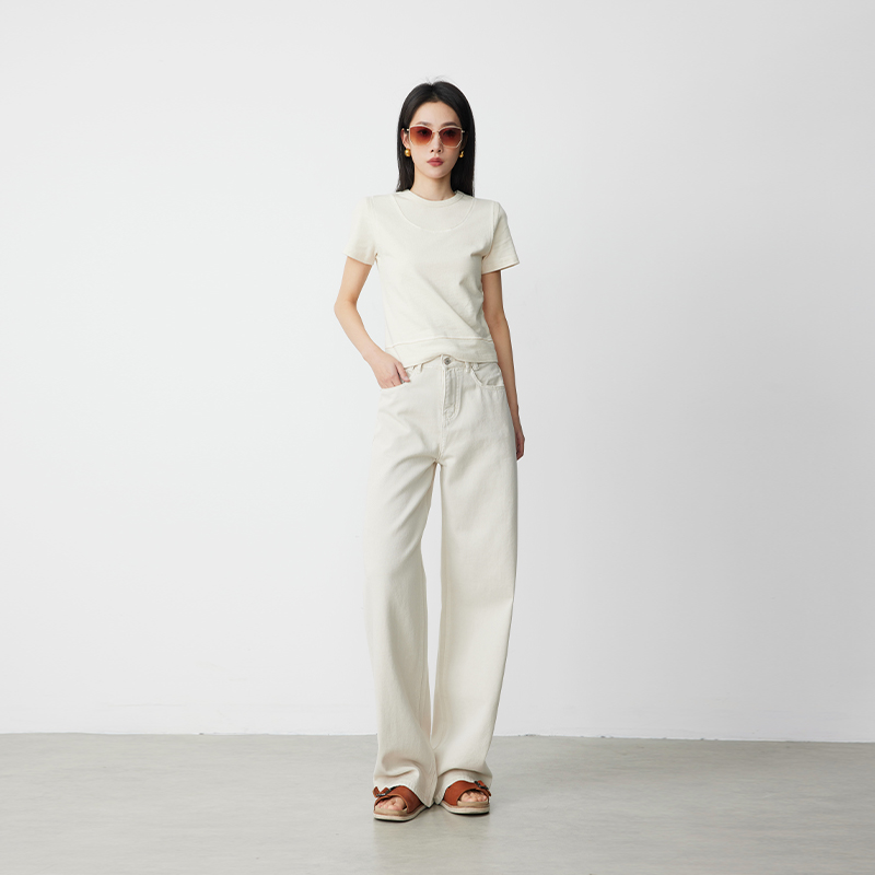 ATUMU「摩卡裤」早秋上新 丨高腰女宽松梨形牛仔裤AT358