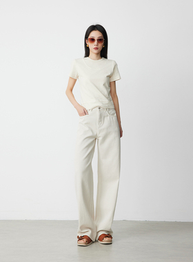 ATUMU「摩卡裤」早秋上新 丨高腰女宽松梨形牛仔裤AT358