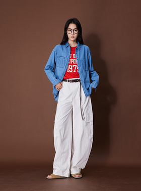 ATUMU弯刀裤系列 早秋上新 松紧腰工装风休闲裤AT457