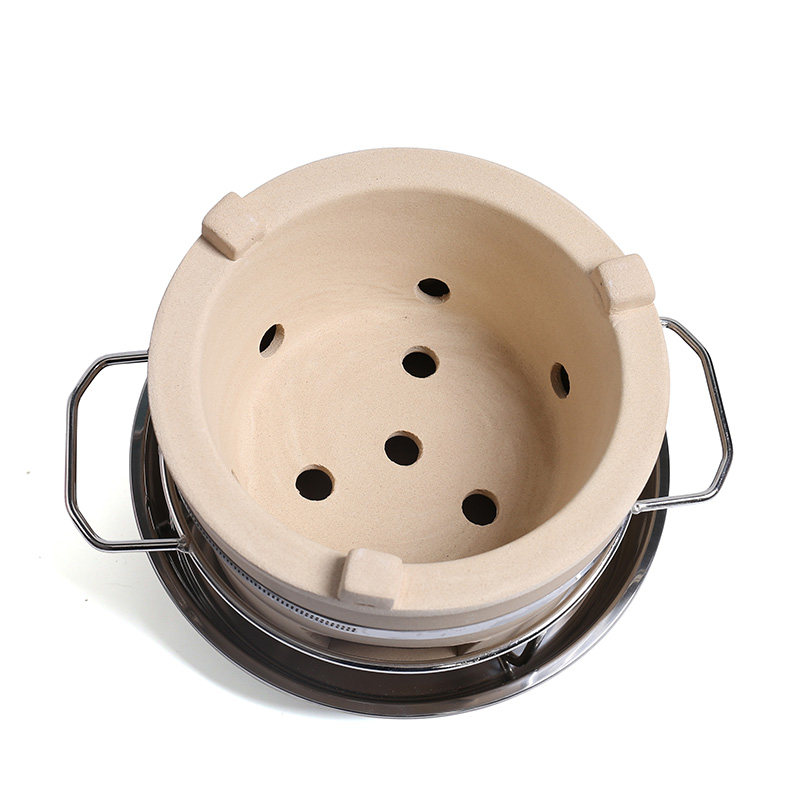 商用木炭火锅打边炉炭炉泥炉鸳鸯锅家用室内老式陶土碳炉砂锅炖锅