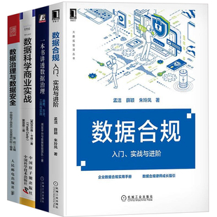 数据治理与合规4本套：数据合规：入门、实战与进阶+一本书讲透数据治理：战略、方法、工具与实践+数据科学商业实战+数据治理与数