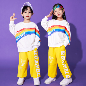 儿童啦啦队演出服大合唱拉拉操舞蹈表演服装小学生运动会团体班服