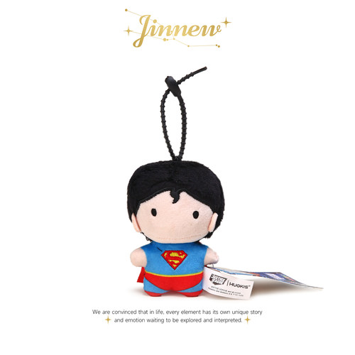 Jinnew正版联名可爱正义联盟蝙蝠侠超人毛绒公仔书包包挂件玩偶男