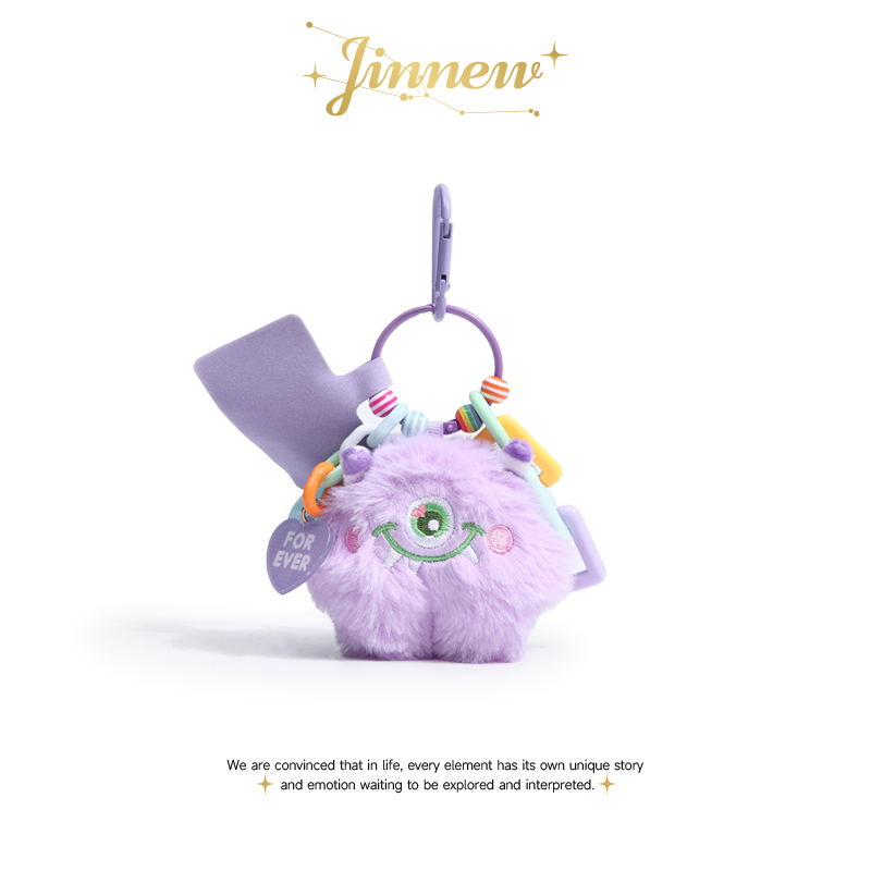 Jinnew可爱小怪兽手机链包包挂件