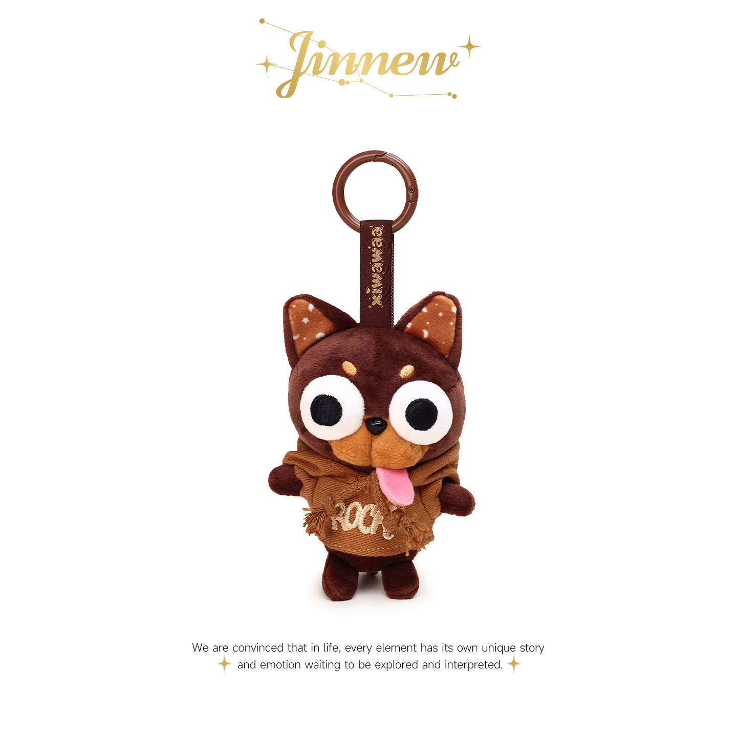 Jinnew丑萌吉娃娃小狗书包挂件图片