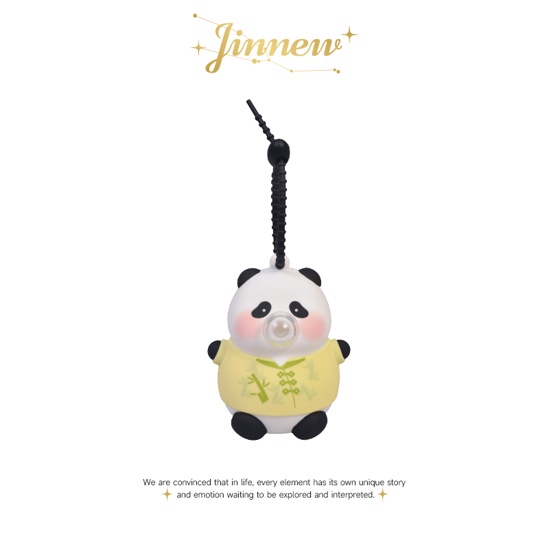 Jinnew新中式国风熊猫吐泡泡挂件