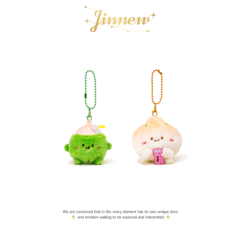 Jinnew原创椰子水果磁吸情侣挂件