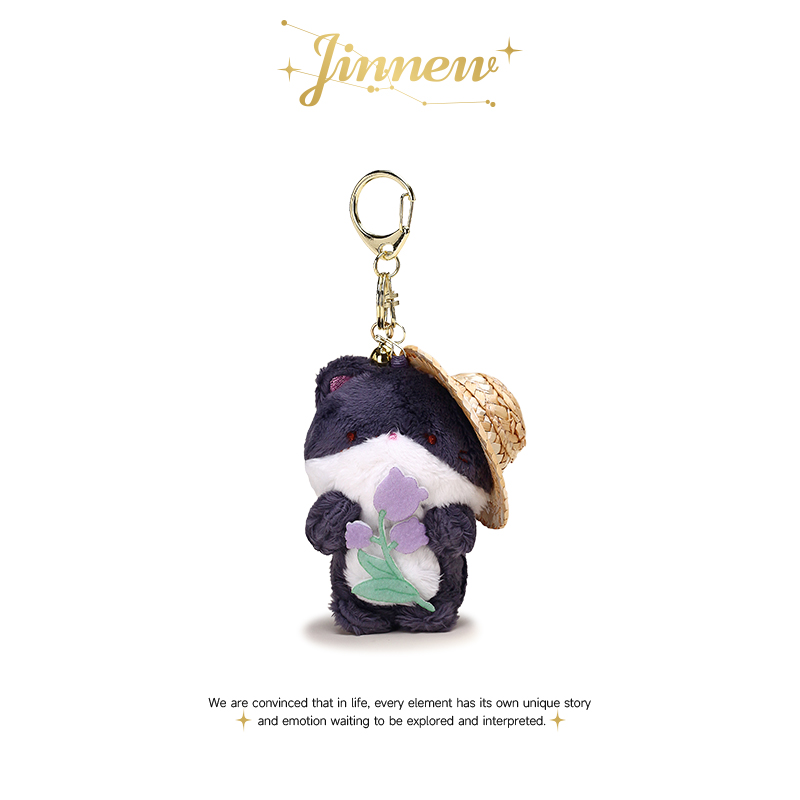 Jinnew原创可爱黑猫挂件橘猫公仔