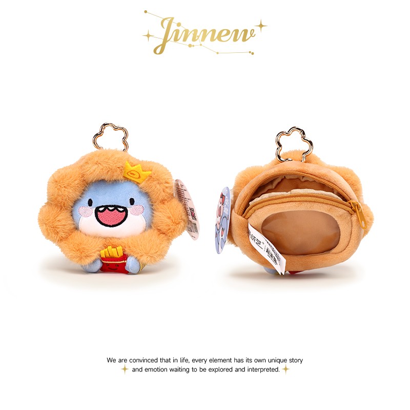 Jinnew正版肥肥鲨毛绒耳机包挂件