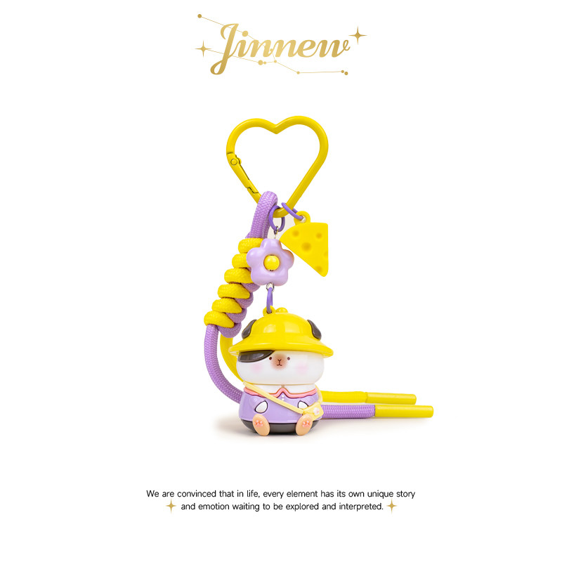 Jinnew原创可爱幼稚园豚鼠pvc高级感包包挂件汽车钥匙扣背包挂饰,服饰配件/皮带/帽子/围巾,包挂件,淘宝优惠券,粉丝福利购,淘宝优惠卷