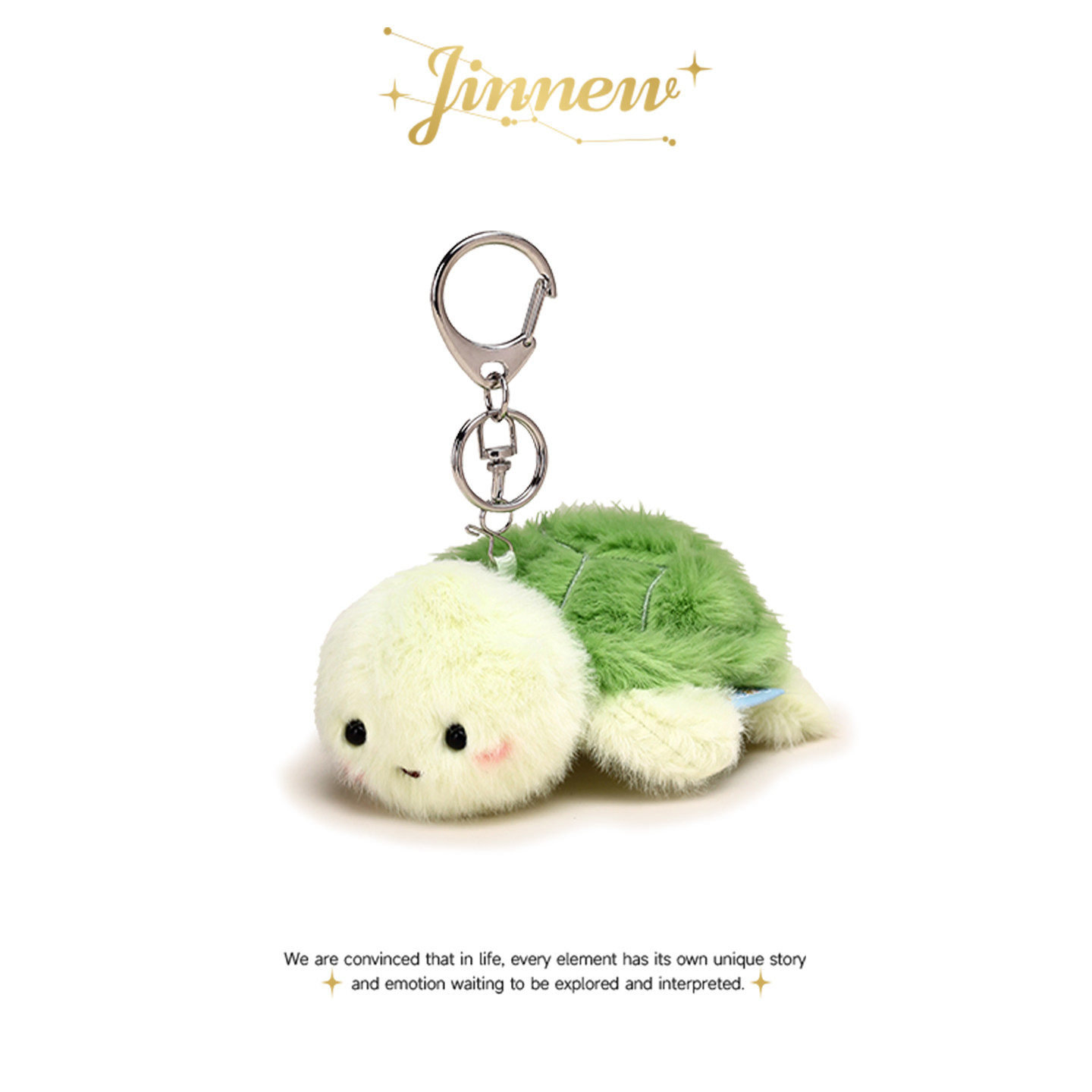 Jinnew原创海洋乌龟bb叫毛绒公仔玩偶书包包挂件车钥匙扣背包挂饰
