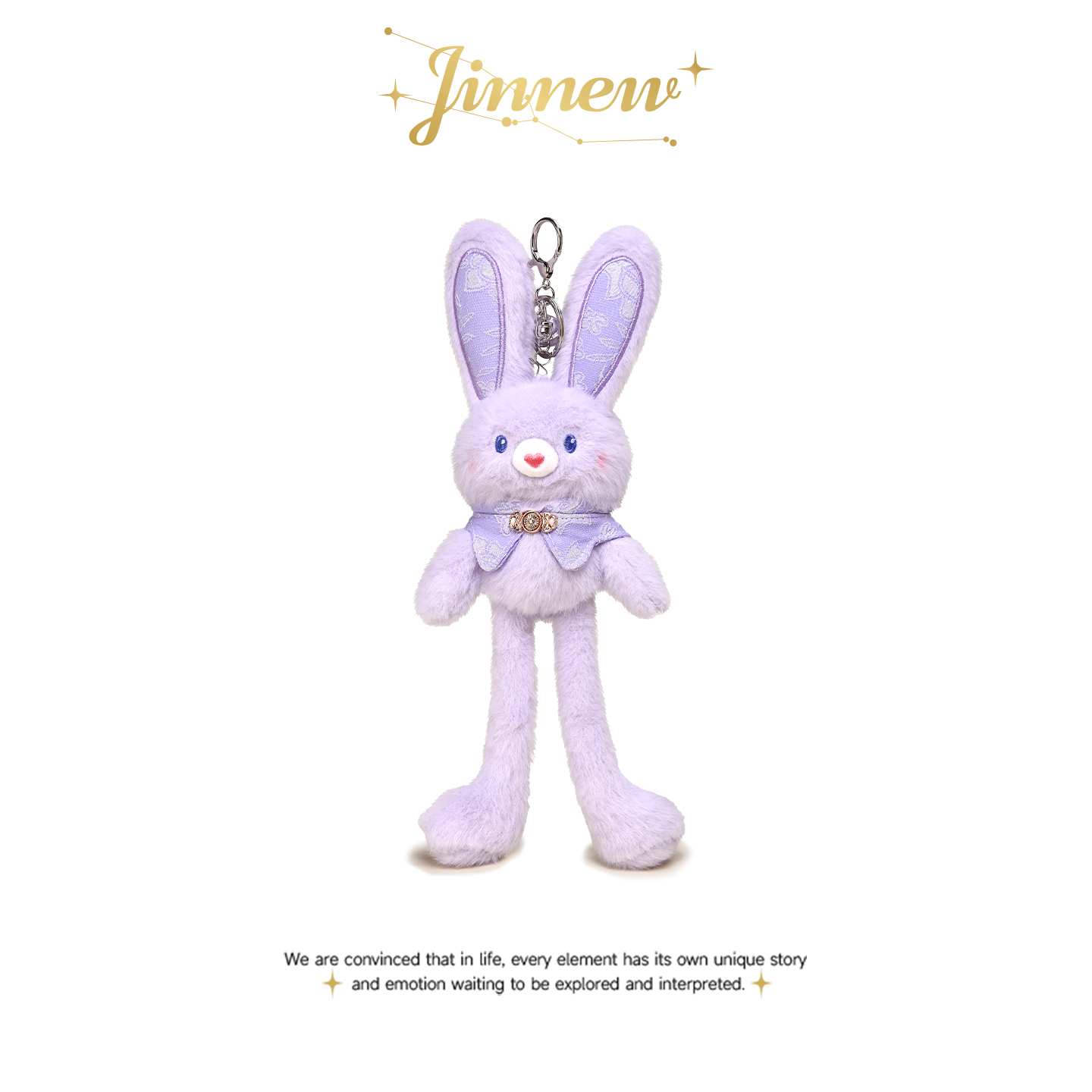 新中式拉耳兔公仔玩偶挂件钥匙扣