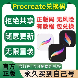 Procreate软件兑换码永久会员下载iPad平板画画绘图dreams动画