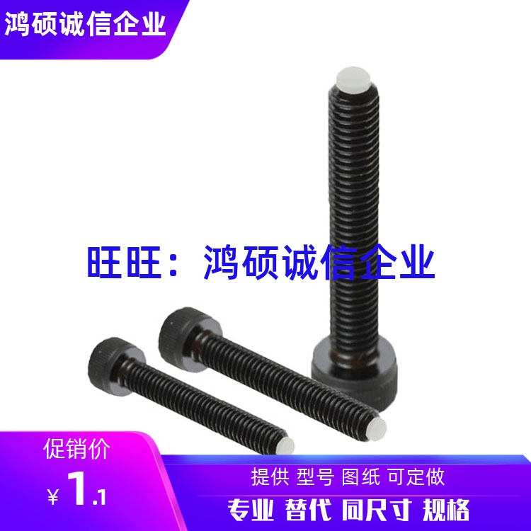 CBPP3/4/5/6/8-10/15/20/30/40杯头内六角白色树脂止动螺丝