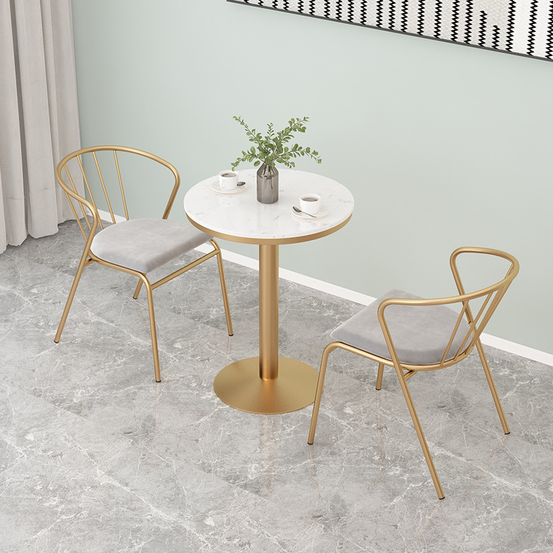 网红奶茶甜品店桌椅创意ins餐椅简约休闲接待洽谈咖啡厅桌椅组合