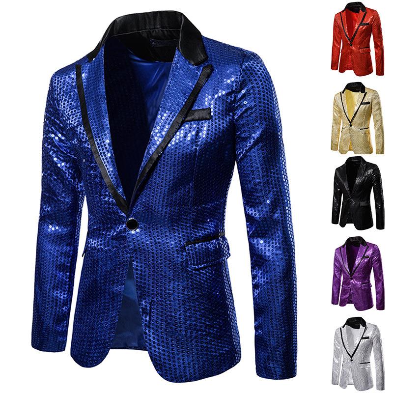 Mens suits sequined performance dresses suits nightclub