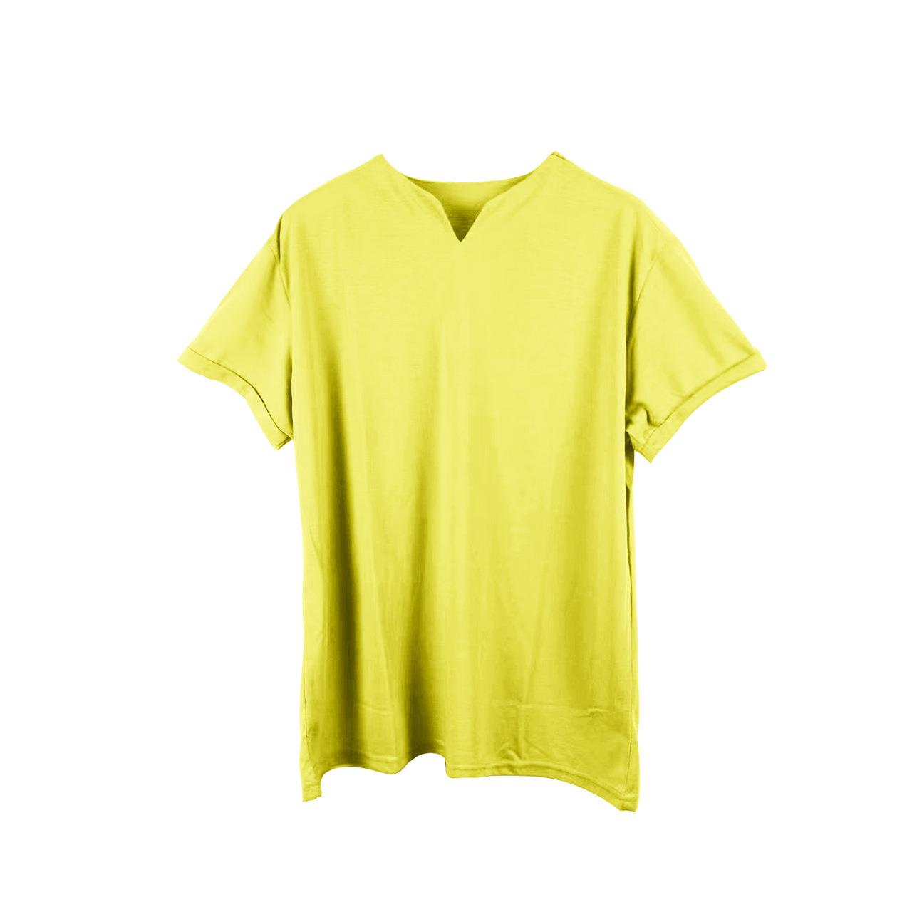 Mens Color Sports Men V-neck Fitness Size Solid Sleeve