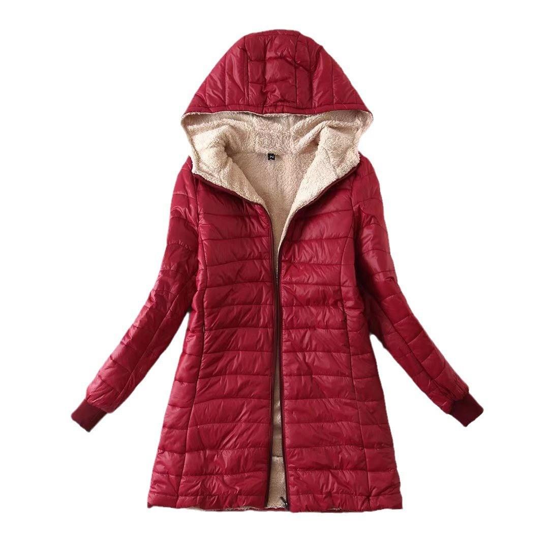women cotton long with jacket jacket jacket down winter