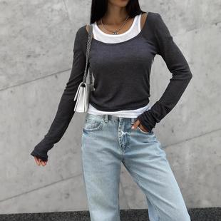 top bottoming layered modal slim women for T-shirt