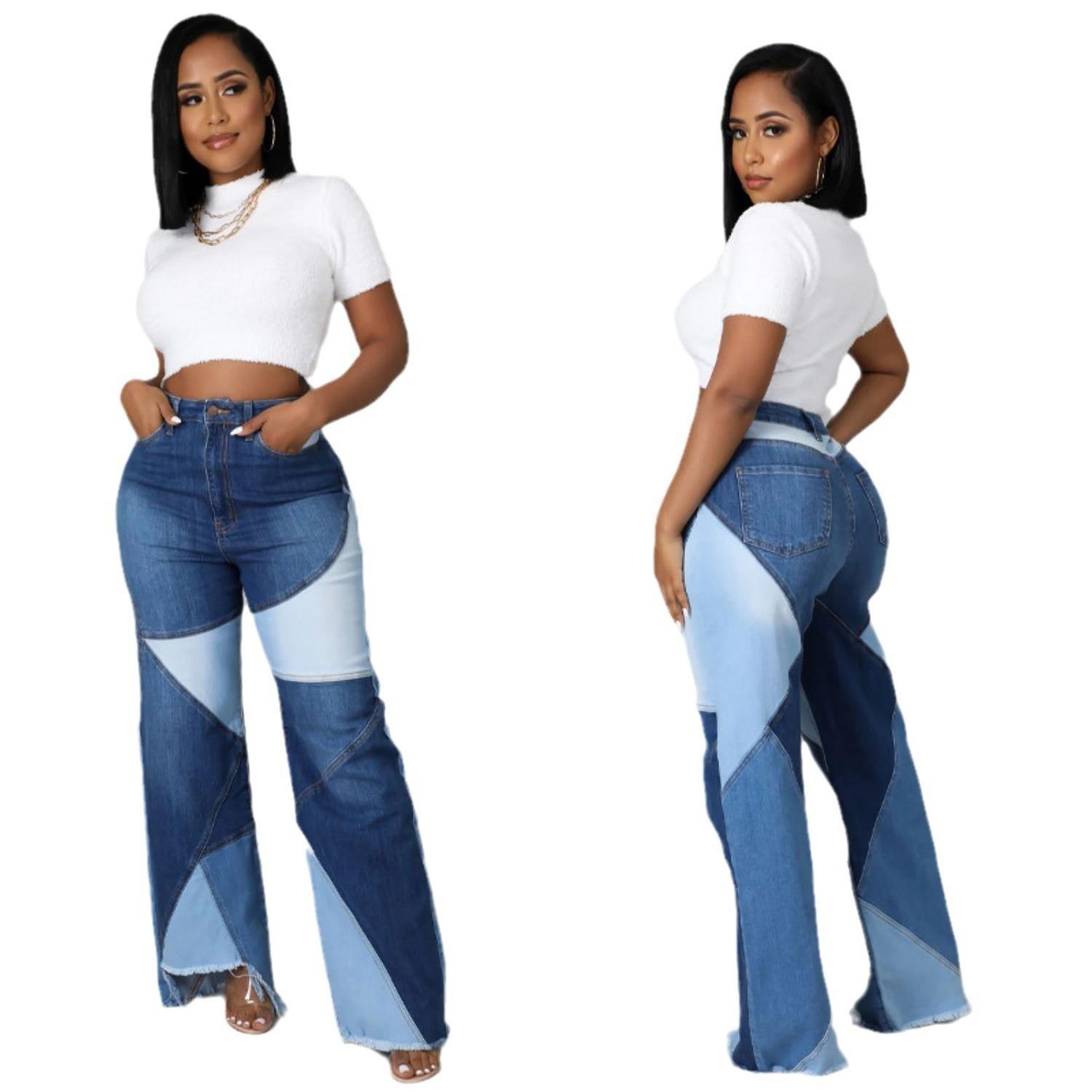 flared selected straight-leg high-elastic for high-waist