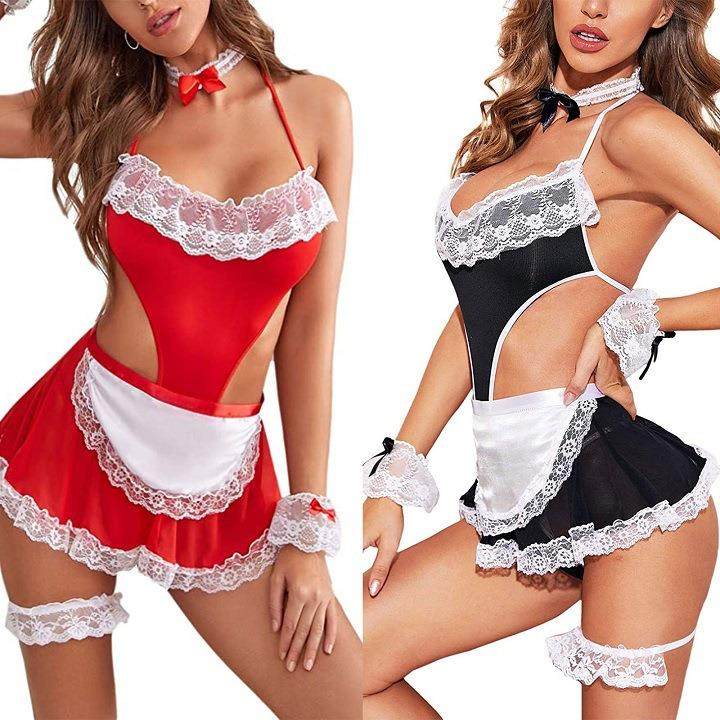 women for sexy lingerie servant apron play role erotic