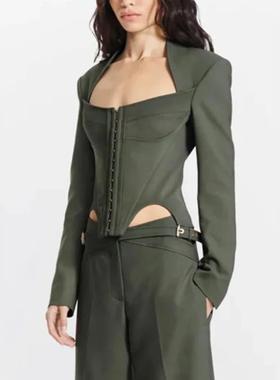 Fashionable temperament fishbone bra with waist slimming