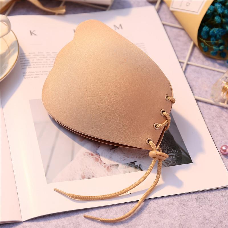 dress strapless push-up silicone invisible non-slip bra