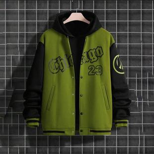 baseball youth jacket high casual hoodie mens street
