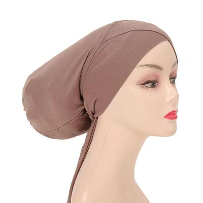Mercerized cotton cross bottoming hat solid color elastic
