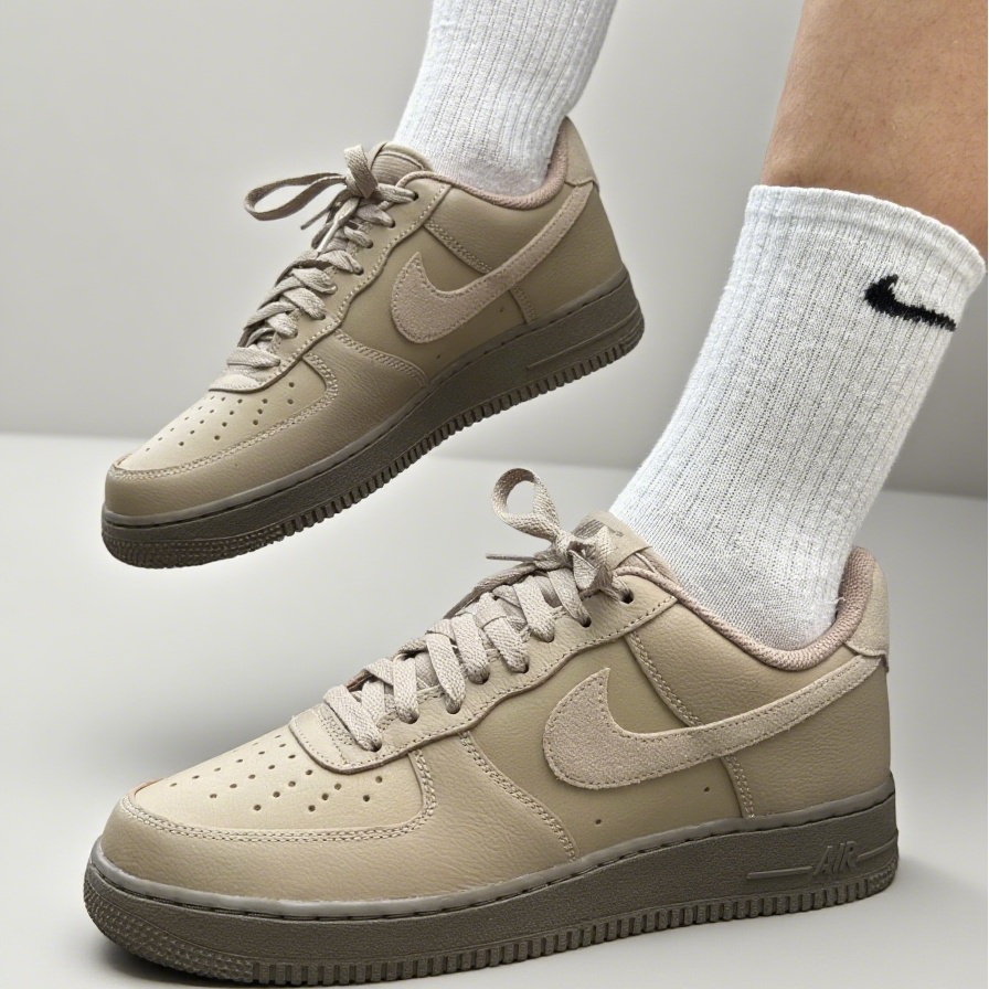 Nike Air Force 1 '07 LV8 AF1棕色低帮板鞋 男女同款 HQ1176-222