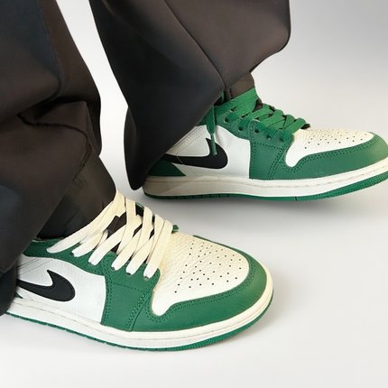 Air Jordan 1 Mid AJ1 Mid 白绿脚趾 男款 篮球鞋 852542-301