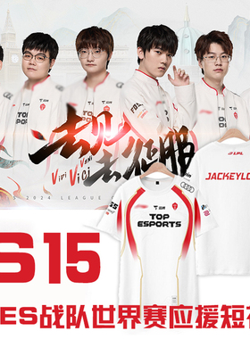 TES战队服S15全球总决赛JACKEYLOVE同款电竞比赛服369应援短袖T恤