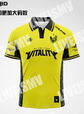 VITALITY小蜜蜂POLO队服2025翻领款ROPZ同款CSGO周边定制T恤ZYWOO
