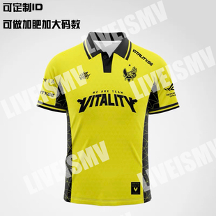 VITALITY小蜜蜂POLO队服2025翻领款ROPZ同款CSGO周边定制T恤ZYWOO
