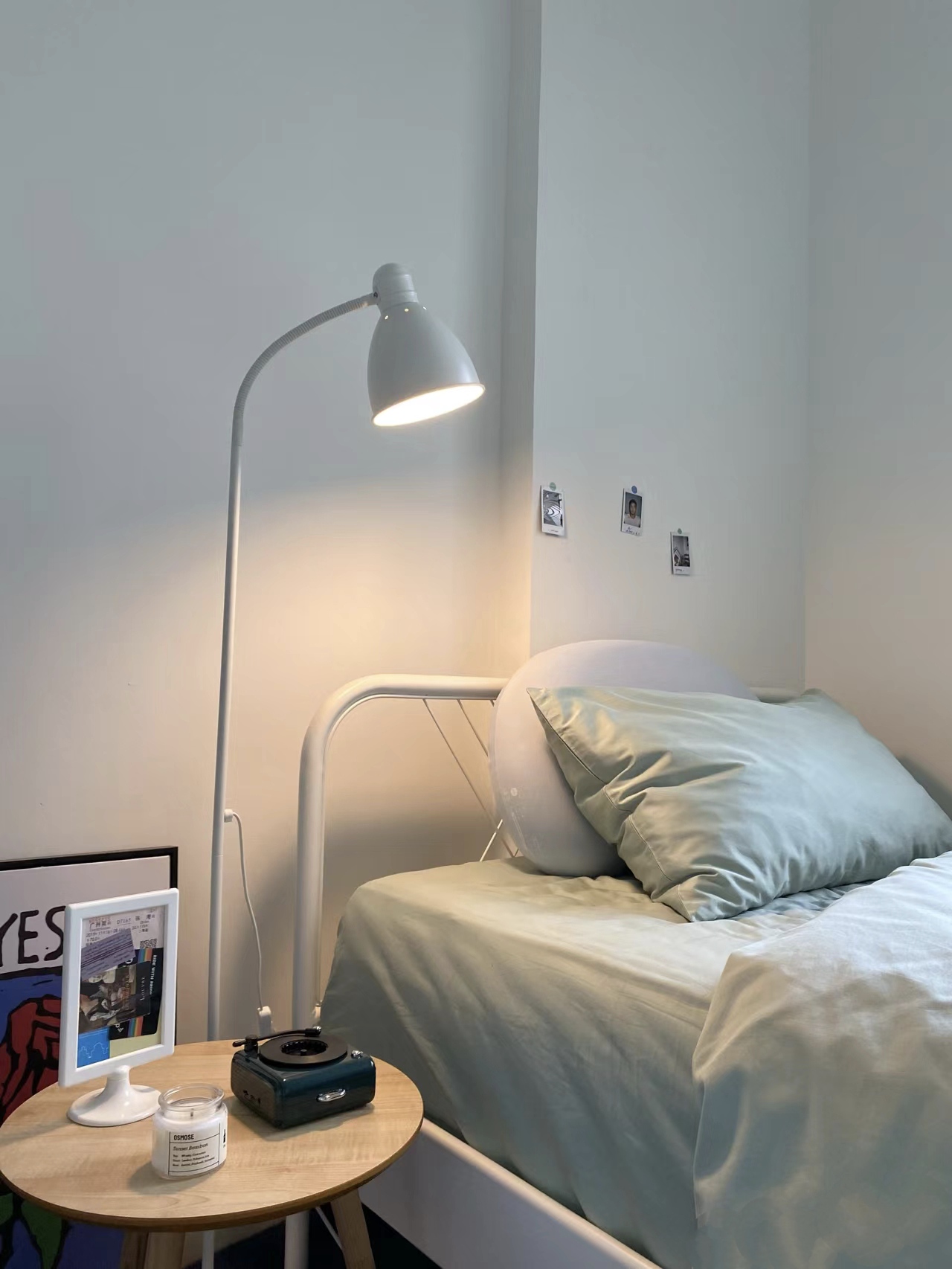 宜家勒斯达阅读灯ins落地灯简约照明灯客厅卧室书房护眼LED灯时尚