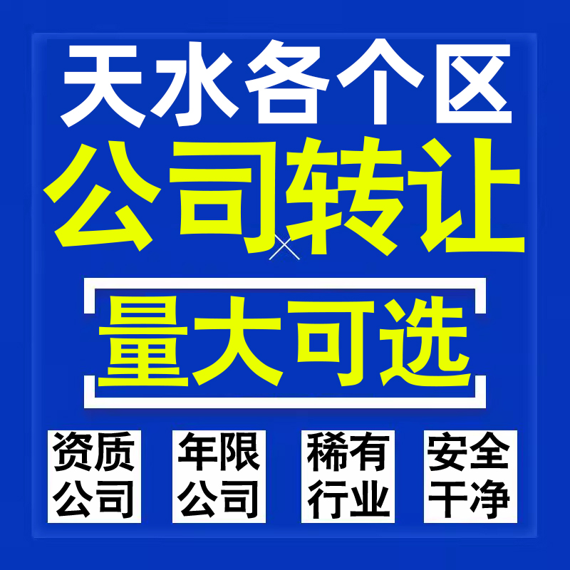 天水公司股权转让收购买科技贸易教育传媒咨询类公司营业执照注册