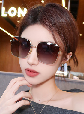 速发太级小显脸感202新款圆晒抗UV大脸防脸近视太方形