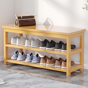 速发入户门口鞋柜坐凳一体多功子鞋架家用门厅穿鞋凳多层鞋能收纳