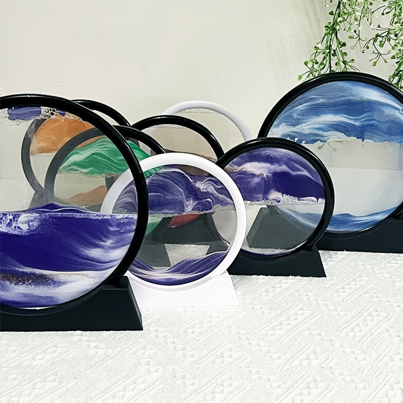 速发轻奢解压动态流沙画创意艺术沙漏玄关酒柜书柜桌面装饰摆件礼图片