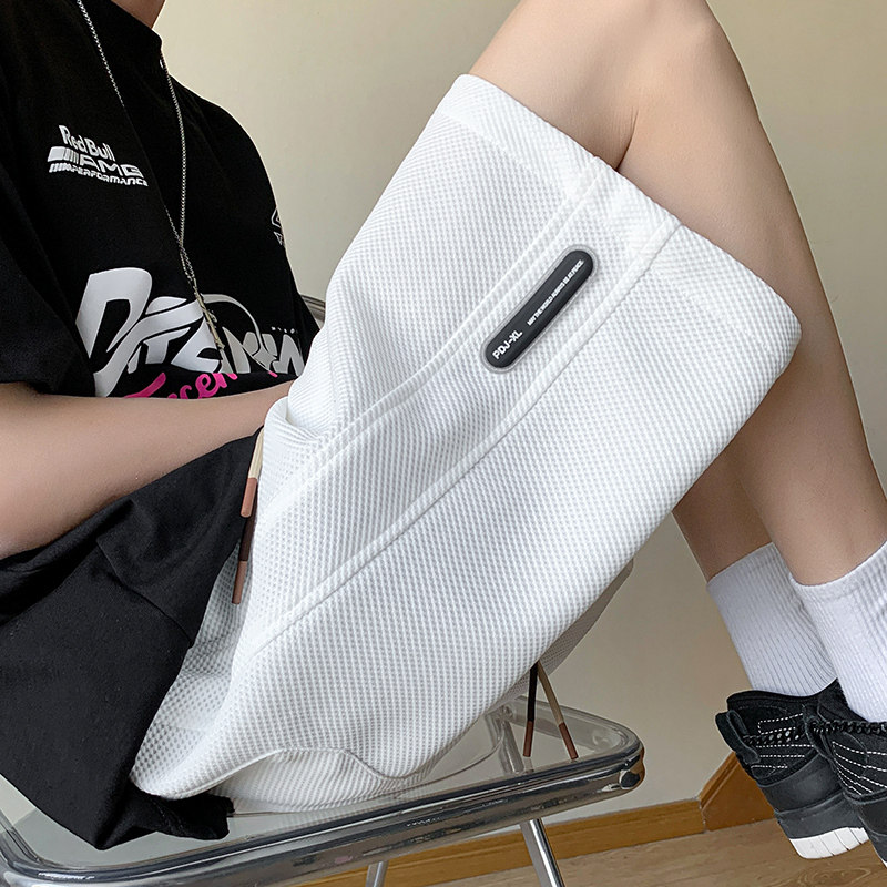 速发夏季篮球运五短裤男薄款2024新款潮流华夫闲宽松休格动分裤子