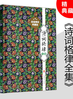 精装400余页诗词格律全集诗歌入门导读诗律详解中国名篇赏析概要与创作简捷入门教程媲美诗词常识名家王力谈诗词书籍