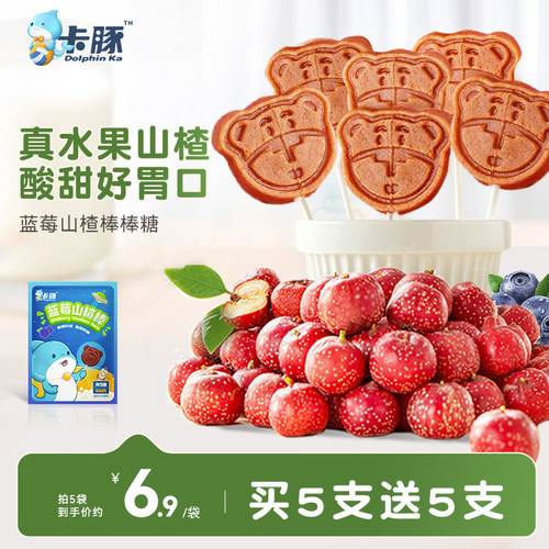 蓝莓味山楂棒棒糖婴幼儿童辅食