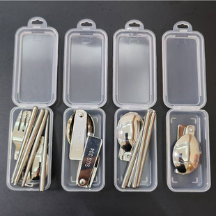 创意折叠勺子304不锈钢户外餐具套装勺叉子一体筷子套装便携餐具