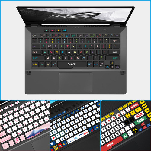 适用于Rog玩家国度幻15 幻16 幻13 幻14 2021 2022款2023笔记本电脑键盘贴纸炫酷卡通个性定制 GA402 GU502