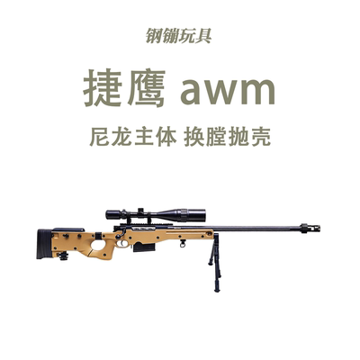 捷鹰awm 老玩家拉栓狙击儿童玩具枪模型MSR玩具野路子钢镚